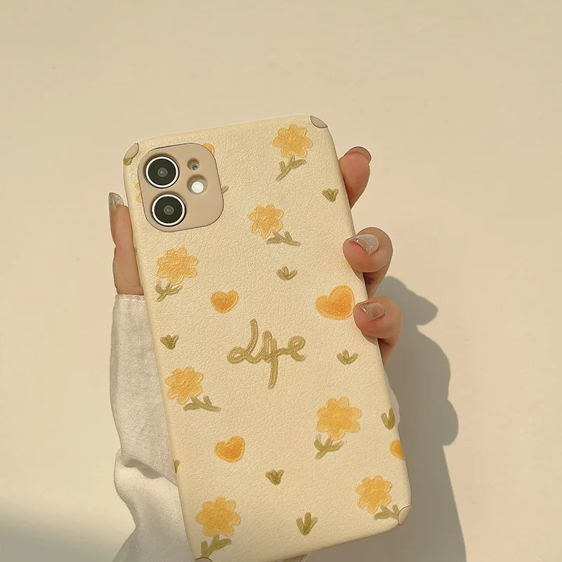 

Learther Silicone Soft Flower Cute Flower 3D Ins Lotus Phone Case for Iphone 13 Pro Max 11 12 Promax Mini X Xr Xsmax 7 8 Plus
