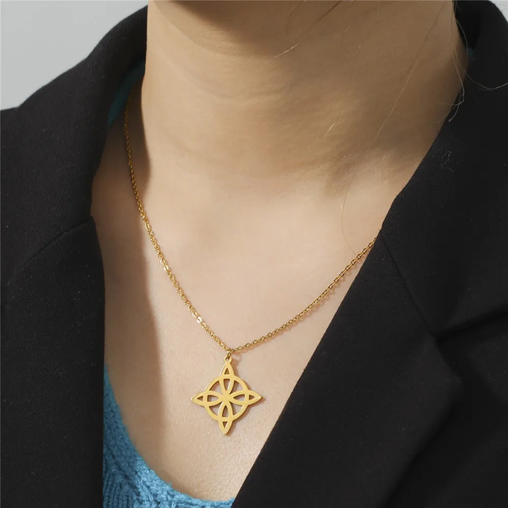 Skyrim колдовство колдунья Селтика ожерелье для женщин из нержавеющей стали