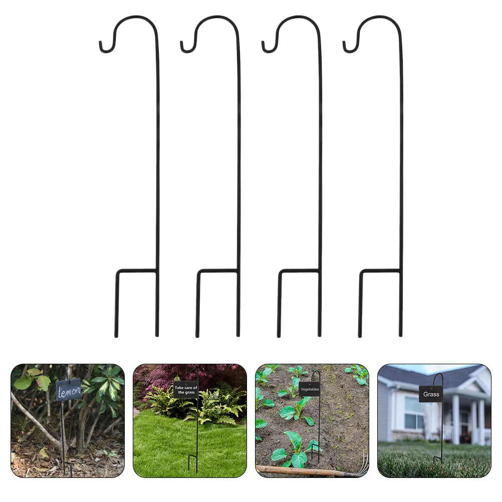 

Wrought Iron Hook Outdoor Flag Hanging Hooks Stand Hangers Light Shepherds