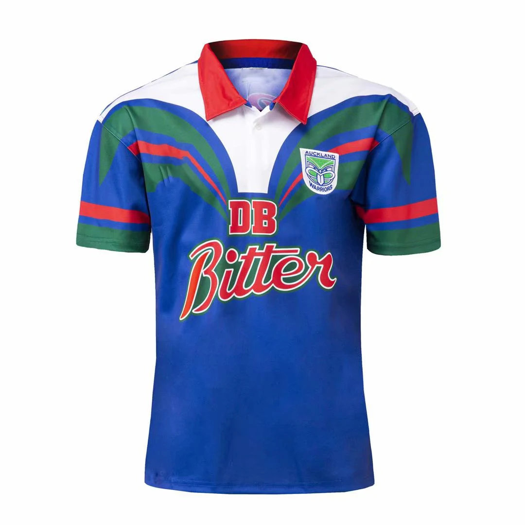 

Retro1995 New Zealand Warriors Rugby Jersey Home Men's Shirt Top Quality Free Delivery Size: S-5XL