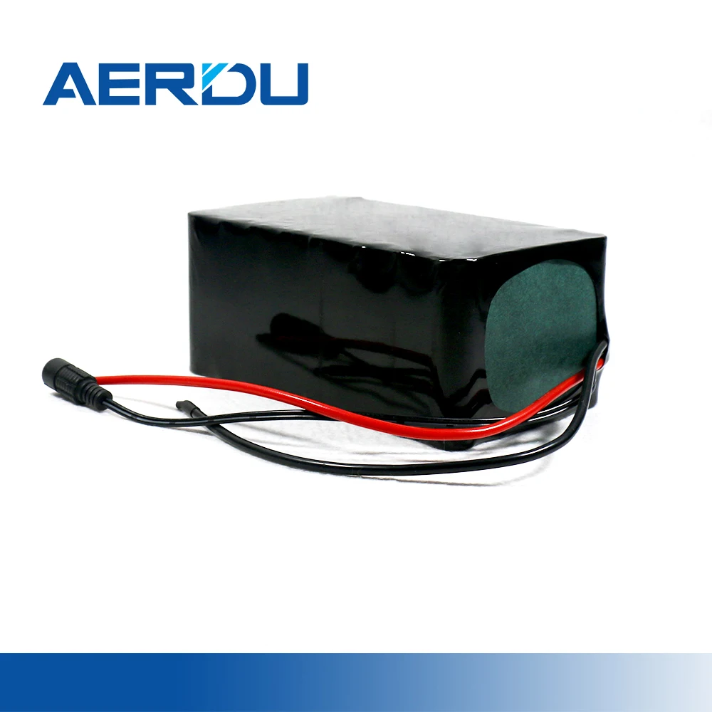 

AERDU 14.8V 25Ah 560W 4S10P 18650 Li-ion Battery Pack 2500mAh Cells for Motor Electric Scooter Vehicle Bicycle Buitt-in 40A BMS