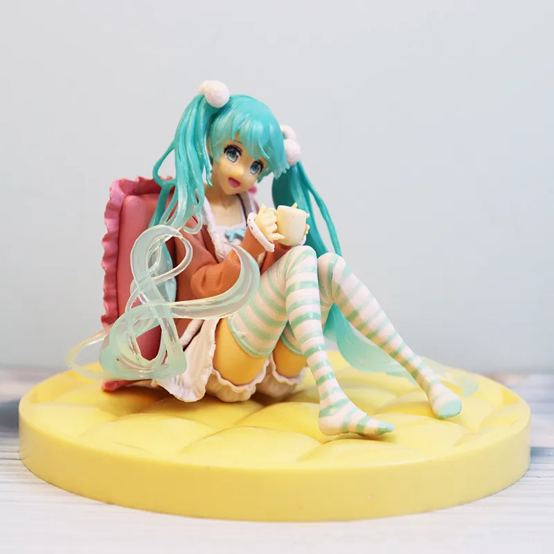 

12Cm New Anime Hatsune Miku Cherry Blossom Movable Doll Figure Toy Girl PVC Doll Model Toy Jewelry Props Collection Gifts