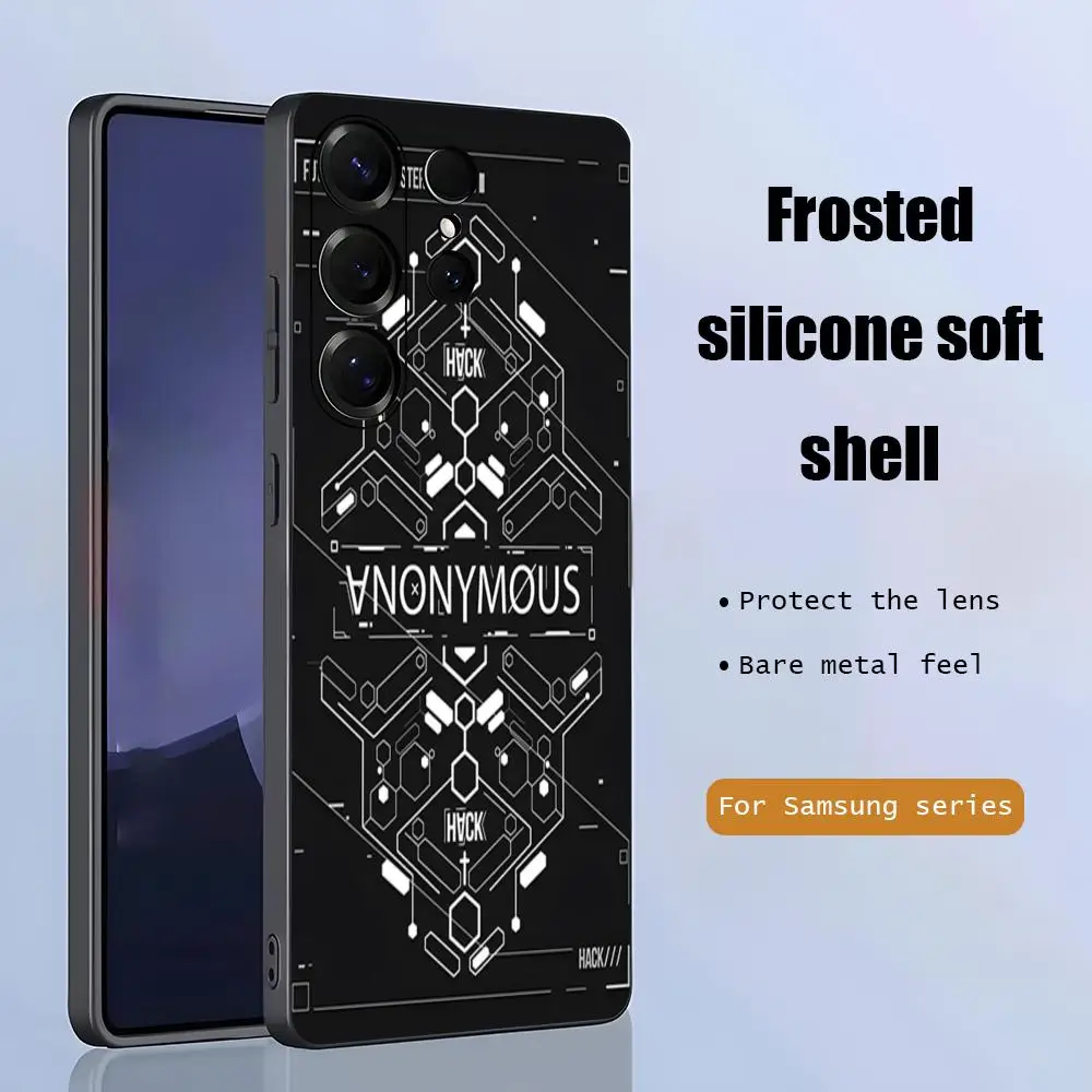 Фото Чехол для телефона в стиле HUD Tech для Samsung Galaxy S26 S25 S24 S23 S22 S21 Plus Ultra Fold A, мягкий, черный №3