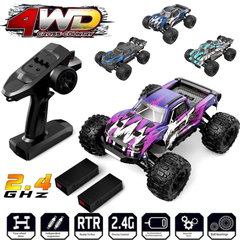 

1/16 2.4GHz 4WD Remote Control Car High Speed Truggy With GPS 390 Motor RC Off-Road All-Terrain Monster Truck for Boys Kids Gift