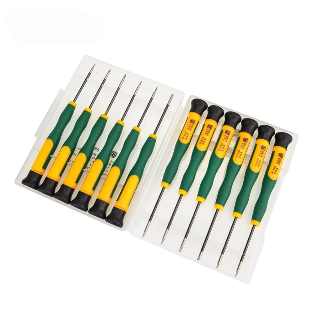 

BST-666 Precision 12 in 1 Screwdriver Set Mobile Phone PC Tablet Disassemble Repair Kit Phillips Torx Screw Drivers