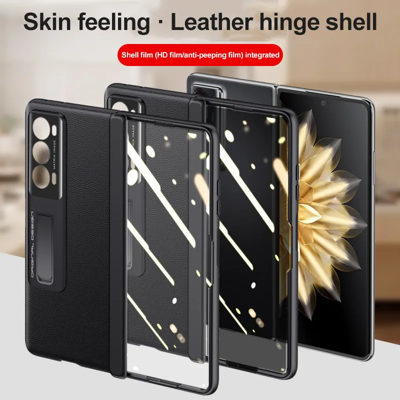 Кожаный чехол-книжка для телефона Honor Magic V2 V 2 PC Hard Full Protector противоударный чехол с