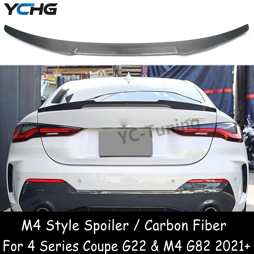 

G22 M4 Style FRP Material / Real Carbon Fiber Rear Trunk Spoiler for BMW 4 Series 2-Door Coupe G22 & M4 G82 420i 420d 430i M440i