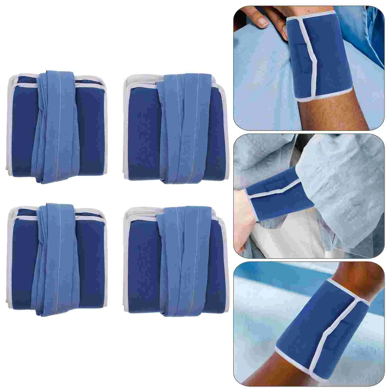 

4pcs Anti-extubation Restraint Tools Limbs Restraint Straps (Blue)