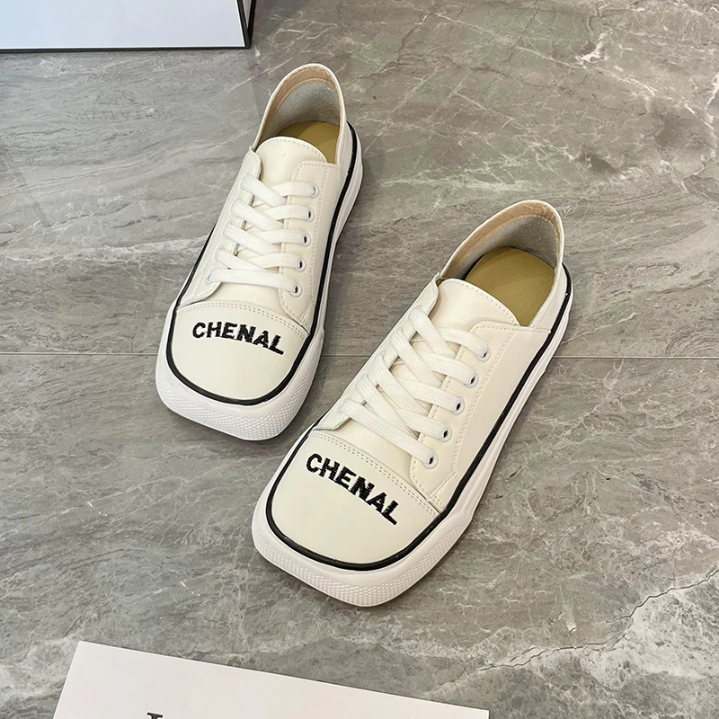 

2022 Fashion Women Canvas Shoes Trend Platform Shoes New Comfortable Breathable High Quality Thick Bottom Vulcanized Shoes Women