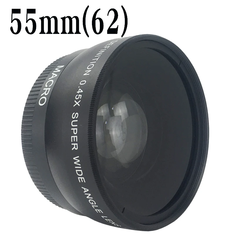 55 мм 0.45X широкоугольный объектив + макрообъектив для цифровой зеркальной камеры Sony Alpha A77 A280 A290 A380 A390 A580 A590