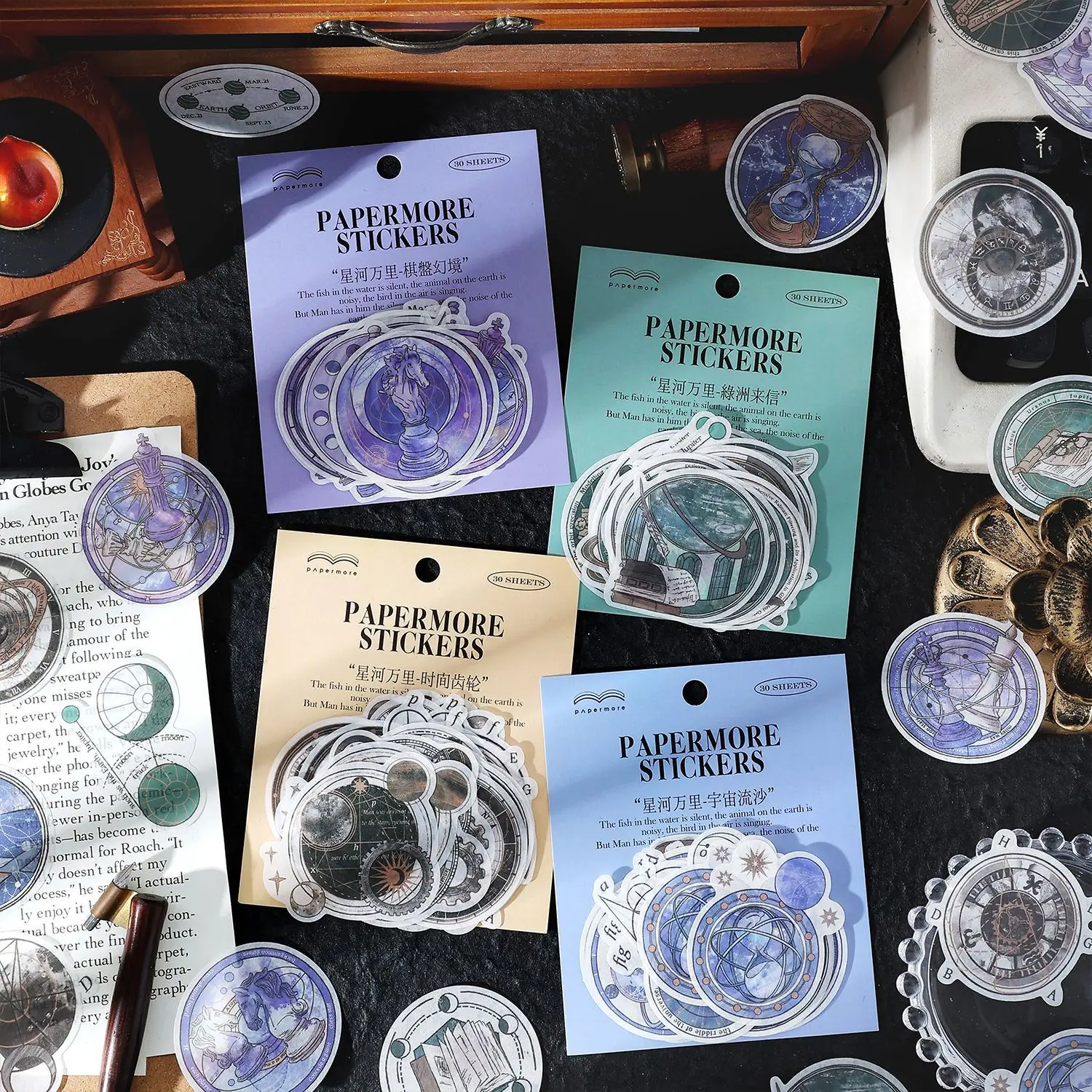 20 наборов/1 лот кавайная фотография винтажная фаза Луны декоративная