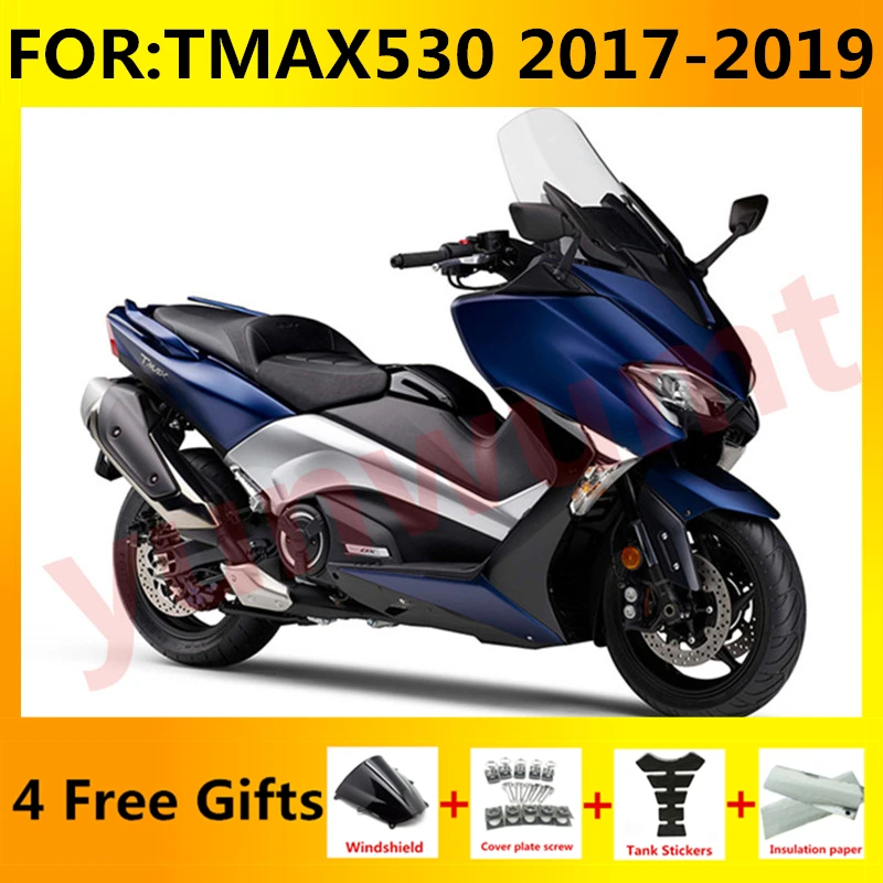 

NEW ABS Motorcycle whole fairings kit fit For TMAX530 TMAX T-MAX DX 530 2017 2018 2019 bodywork full Fairing kits set blue black