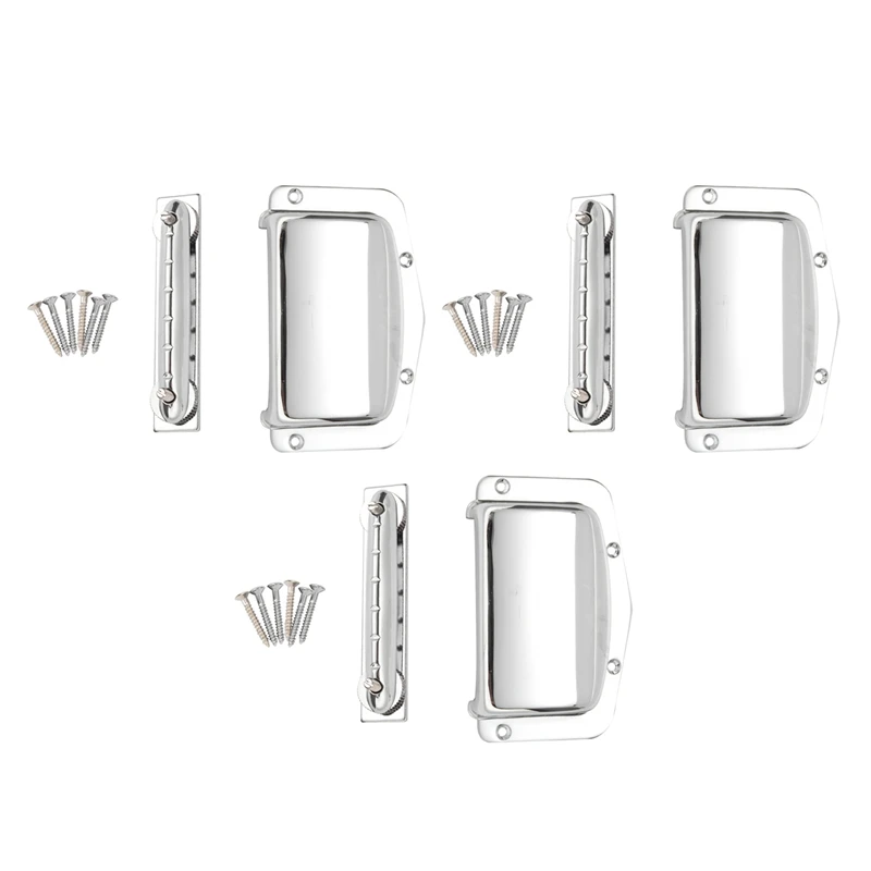 

3 Set Fixed Adjustable Bridge Tailpiece For Teisco Harmony Kay Guitar New