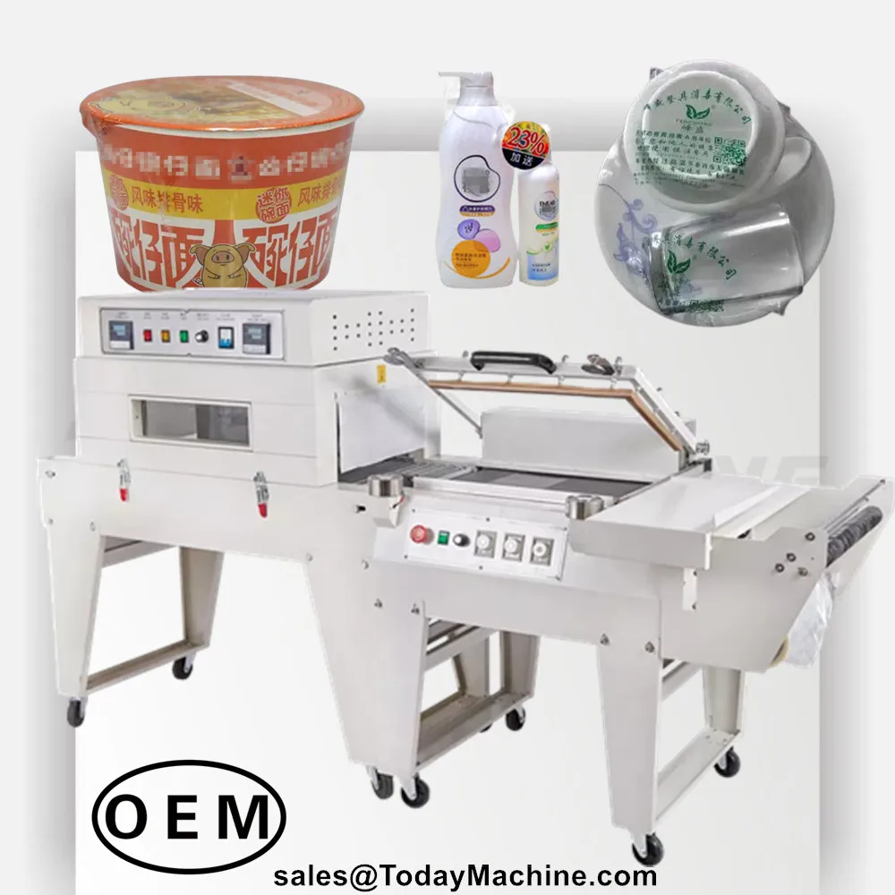 

Semi Automatic Carton Case Box L Bar Sealing Heat Shrink Tunnel Wrapping Machine