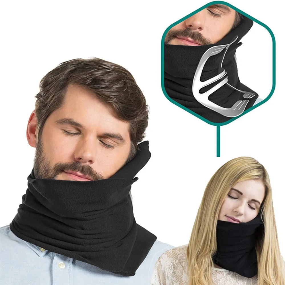 

Travel Pillow for Neck Support with Shoulder Support and Cozy Cushioning VC Shape No Inflatable Back Pain Support Easy To Carry
