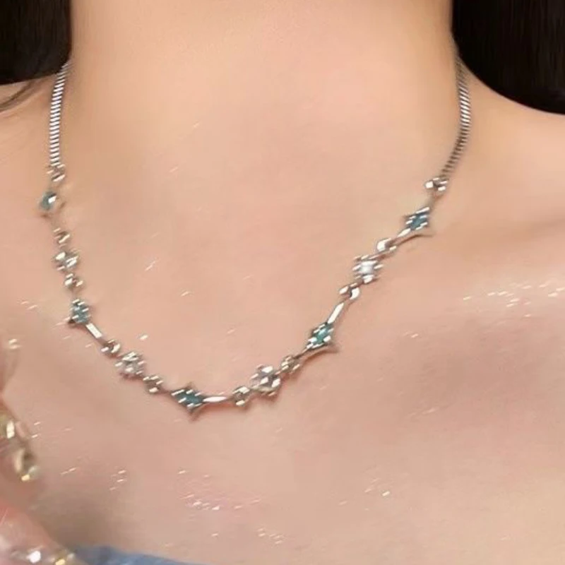 Двухслойное ожерелье с жемчужной кисточкой в стиле хип-хоп