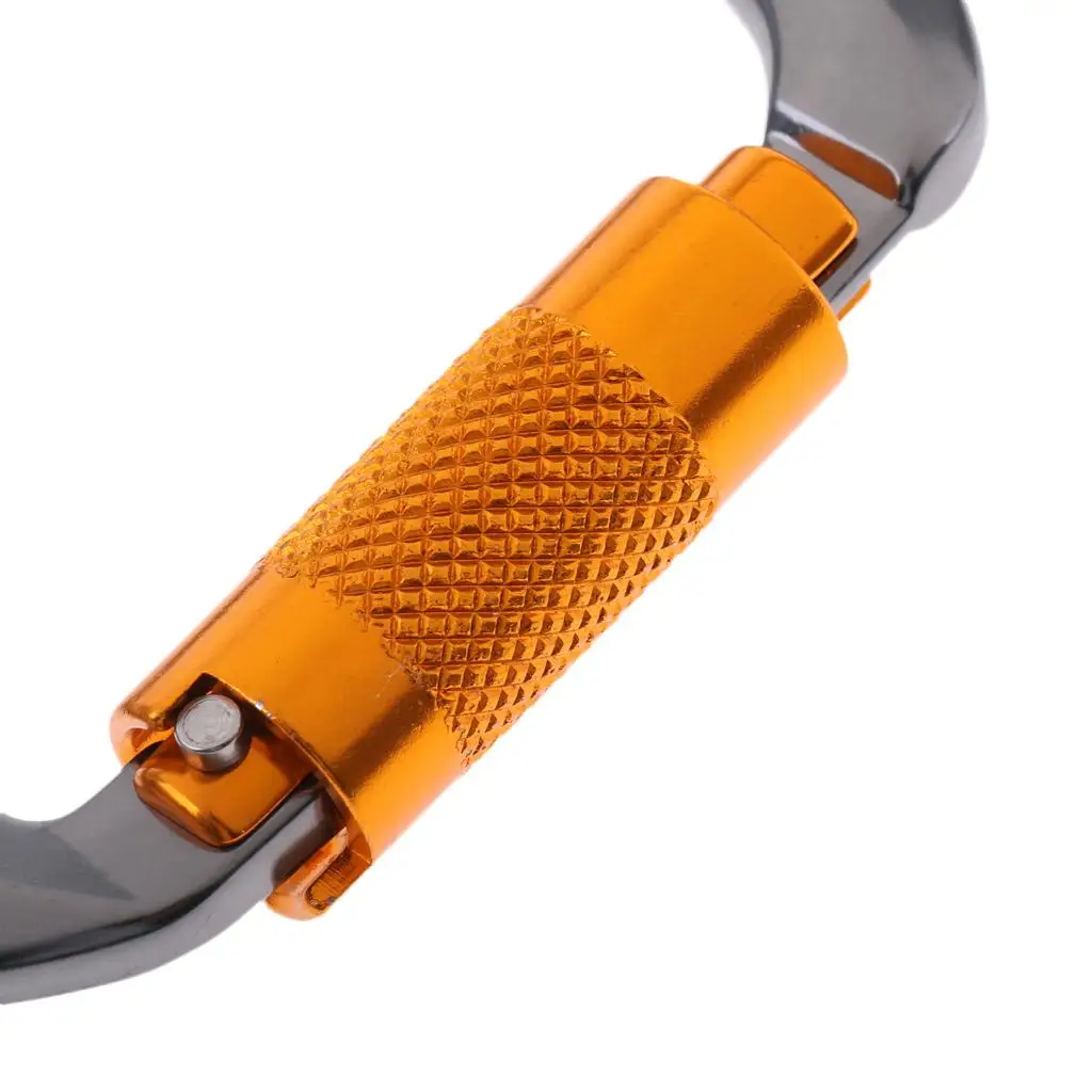 Карабин 25KN Twist Gate D с автоматической блокировкой для скалолазания альпинизма