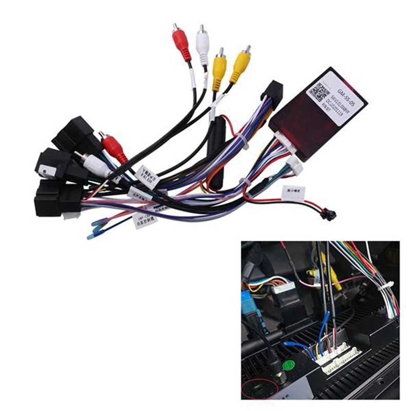 

16Pin Car Android Adapter Canbus Box For Chevrolet Cavalier Spark Onix Tracker Orlando Radio Power Cable