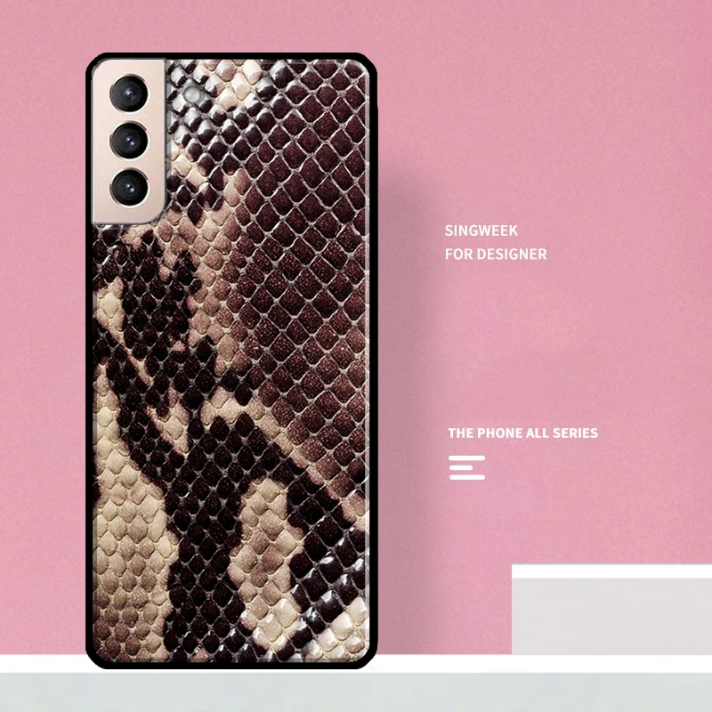 Чехол из змеиной кожи для Samsung Galaxy S20 FE S8 S9 S10 Plus Note 10 20 Ultra S21 | Мобильные телефоны и
