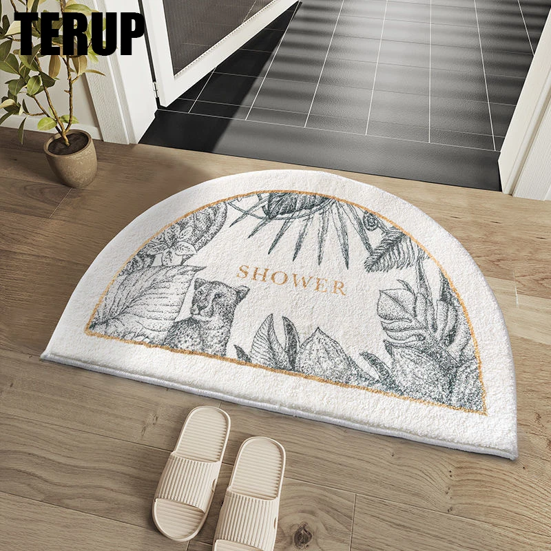 

TERUP Non-Slip Bath Mats Super Absorbent Shower Bathroom Carpet Entrance Doormat Soft Plush Doormat Rugs For Home Decor Bathroom
