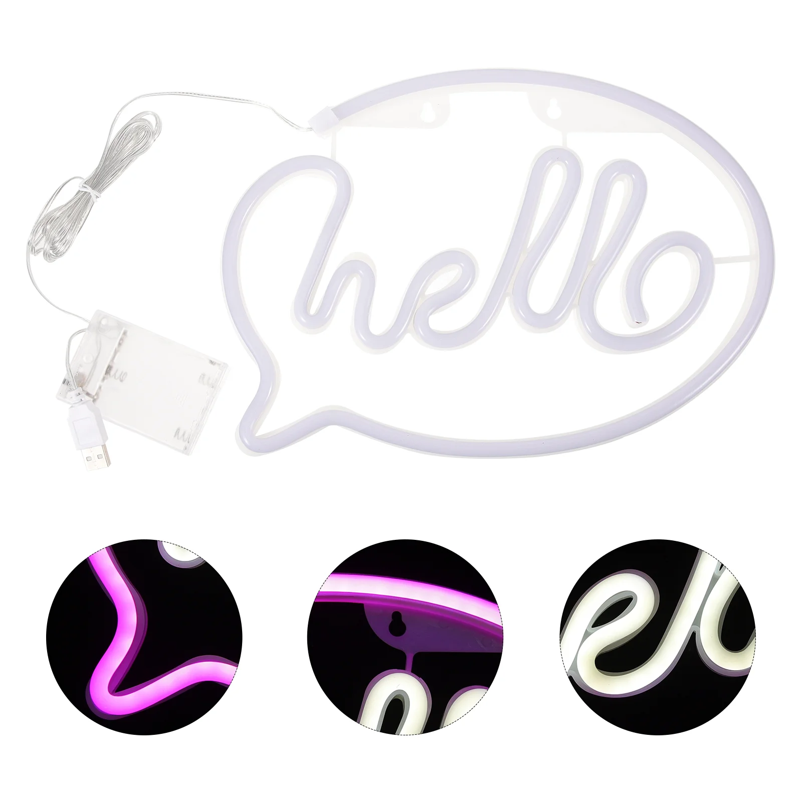 

Home Decor Wall Hanging Small Night Light Lamp Party Neon Sign Fold Pvc Decoration Favor Child