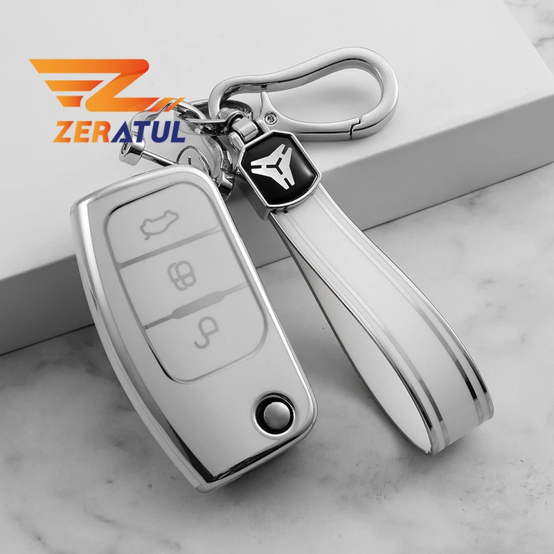 Чехол для автомобильных ключей из термопластичного полиуретана (TPU) складной с 3