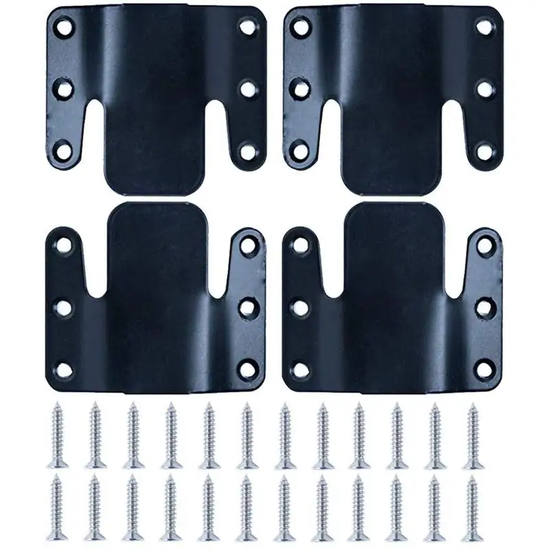 

4 Pieces4pcs Stainless Steel Sectional Sofa Connector Multi Purpose Interlocking Furniture Bracket Connector Tool With 24 Screws