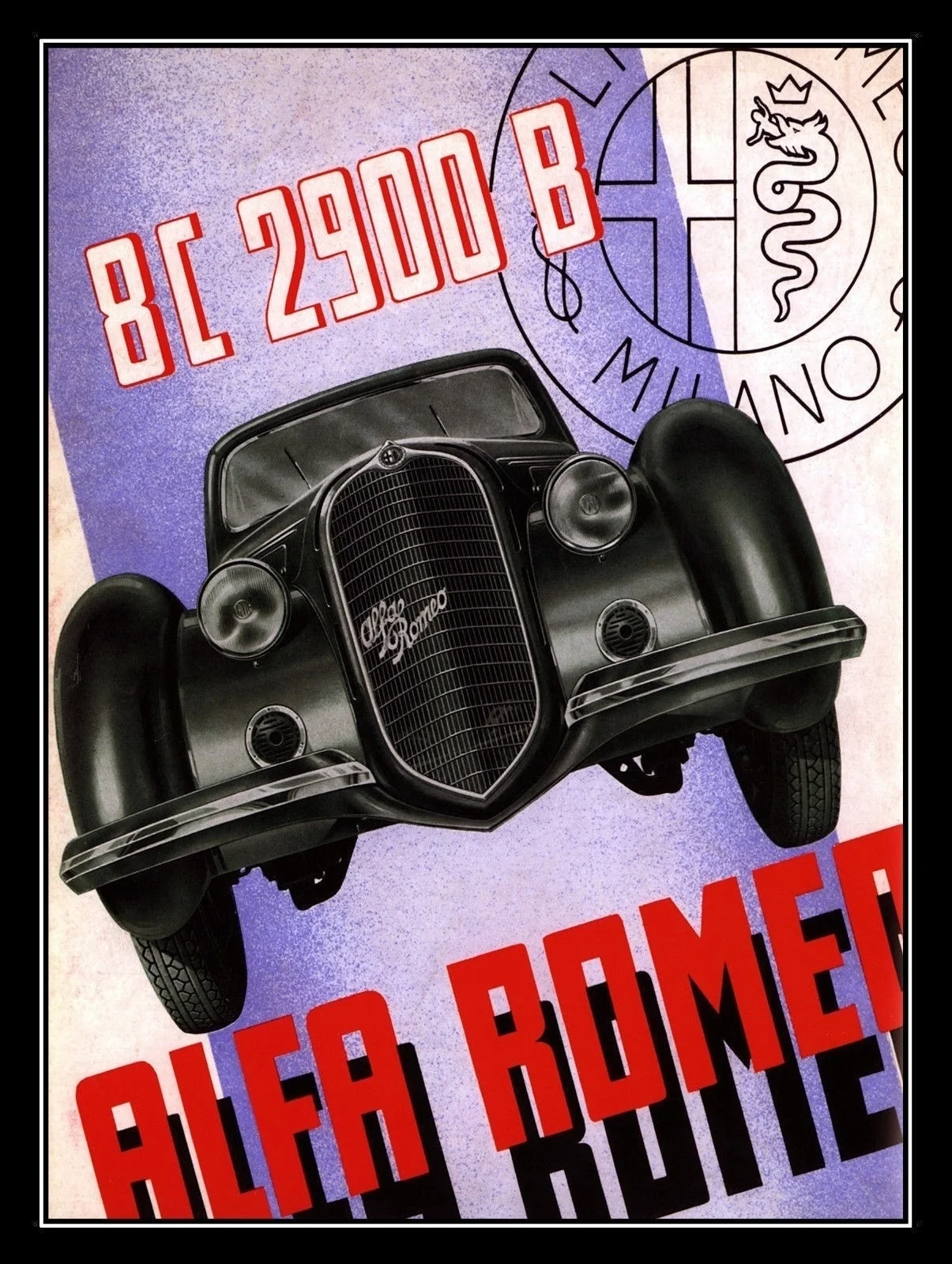 

Alfa Romeo 8c 2900 B Vintage Retro Metal Tin Sign Poster Wall Plaque(Visit Our Store, More Products!!!)