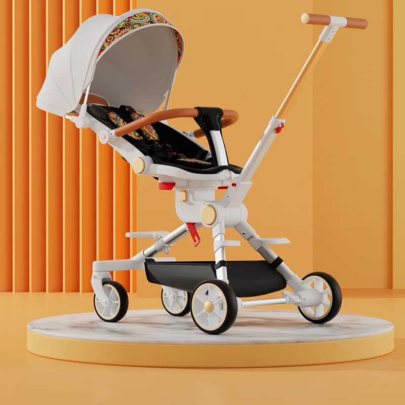 

Sit and Lie Down 3 in 1 Baby Stroller Free Shipping Children's Cart Travel Pram Stroller for Dolls Bassinet Carriage Light Kids