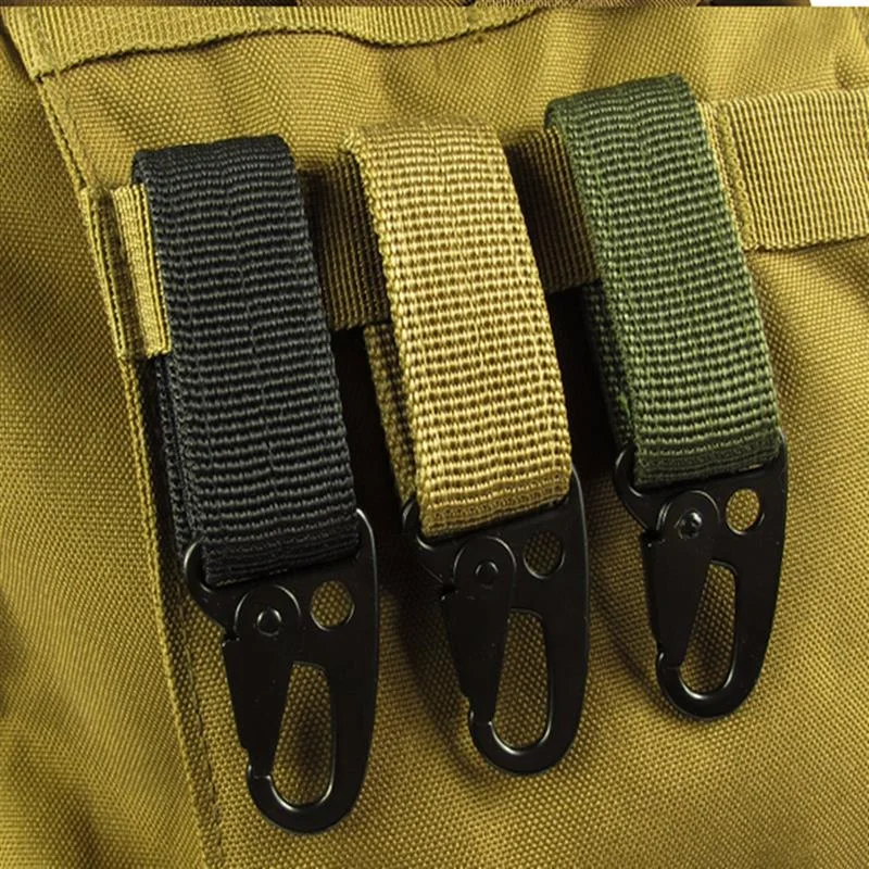 

1PC Carabiner High Strength Nylon Key Hook Webbing Buckle Hanging System Belt Buckle Hanging Camping Hiking Accessories