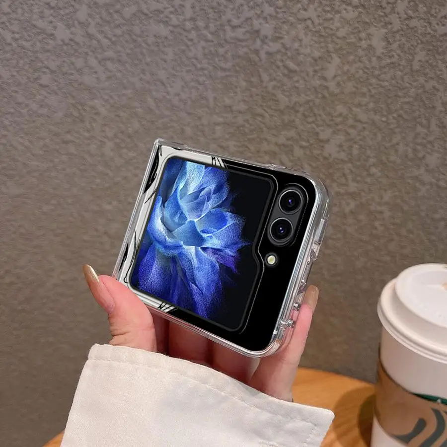Фото Чехол-футляр для телефона Samsung Galaxy Z Flip 8, Flip5, Z Flip 7, 6, 5, 4, 3, Flip6, Flip3, Flip7 FE, Flip4 с крутым дизайном в виде черепа №5