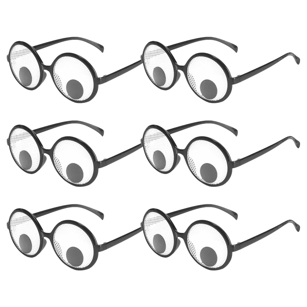 

6 Pcs Funny Glasses Adults Sunglasses Kids Party Costumes Crazy Eyeglasses Birthday Photo Props