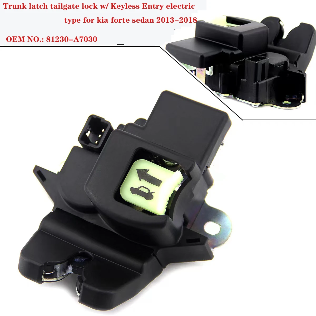 Защелка багажника замок задней двери с бесключевым входом электрический тип для