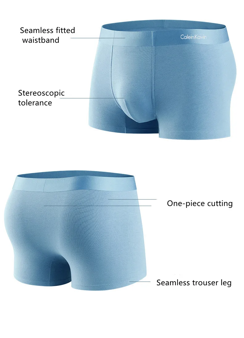 Combination of 6 calejn kavjn men's underwear men's boxer shorts seamless modal men's underwear