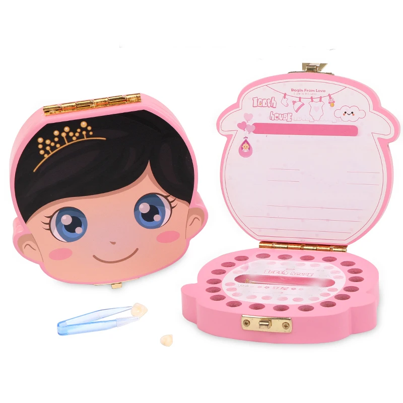 Детская деревянная коробка для зубов органайзер хранения молочных пуповка сбора