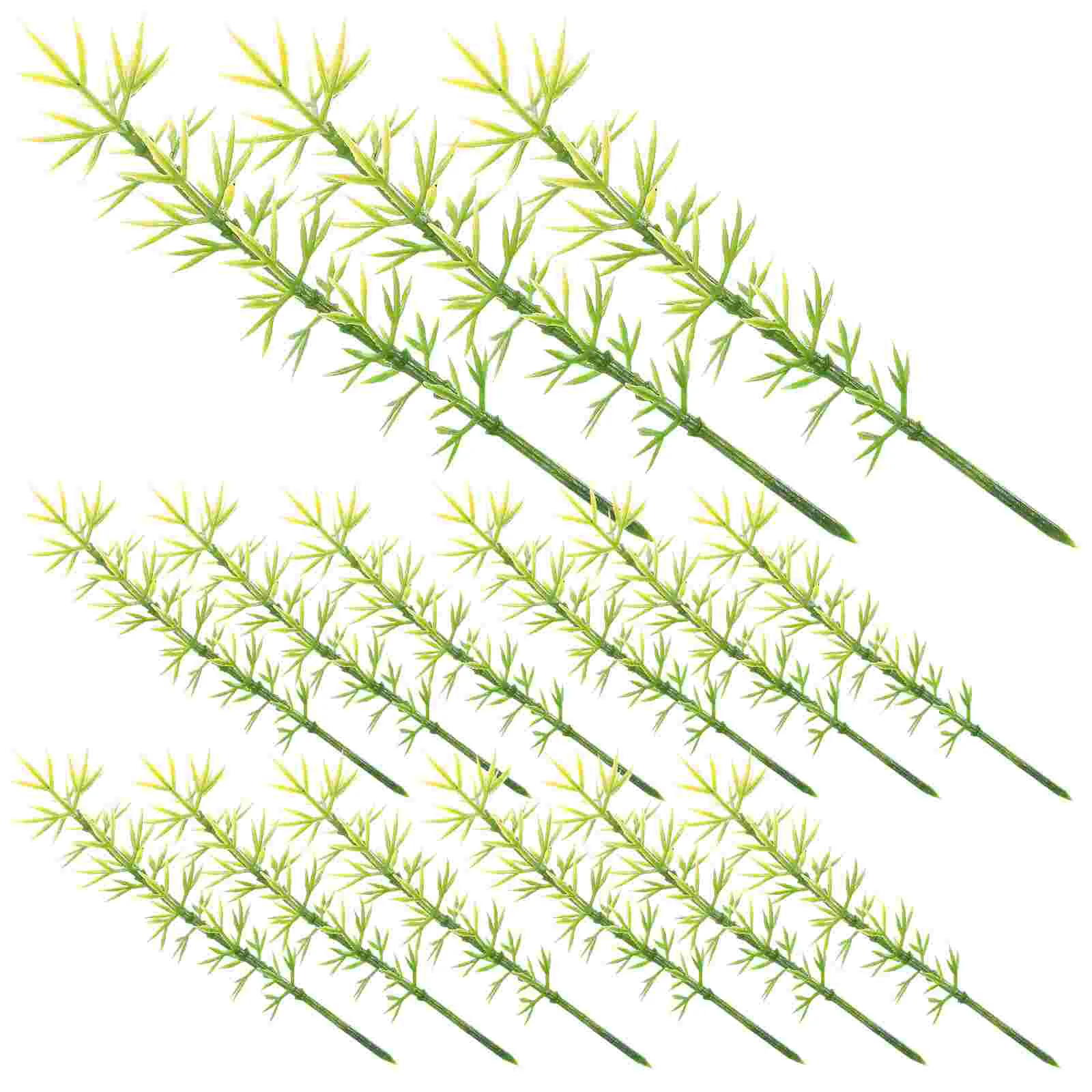100 шт. пластиковая модель бамбуковых деревьев зеленого цвета 1:200 дерева пейзажная