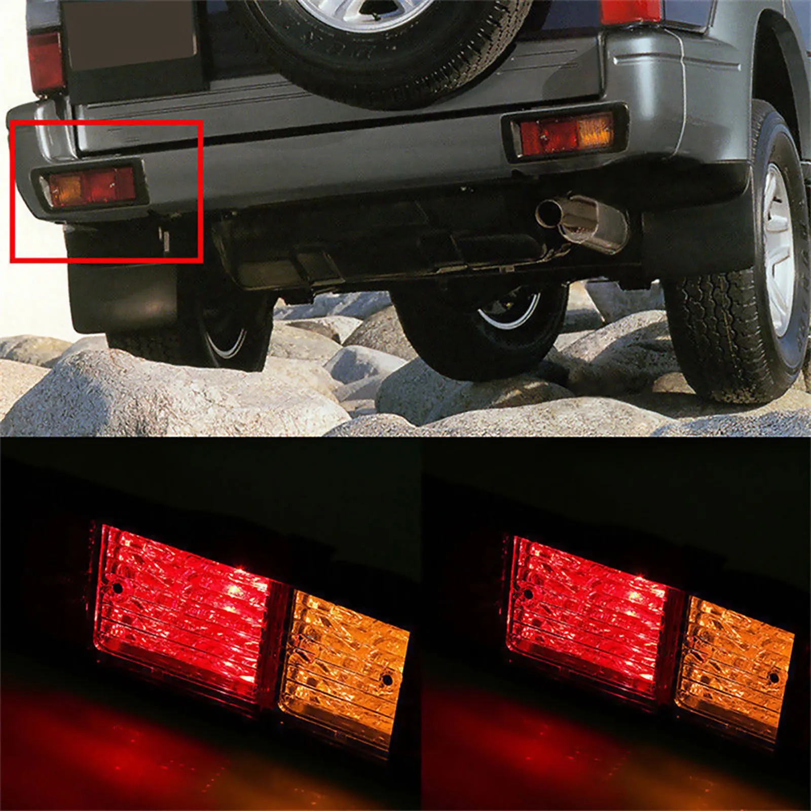 Задний бампер для Toyota Prado J90 95 1995-2003 2 шт