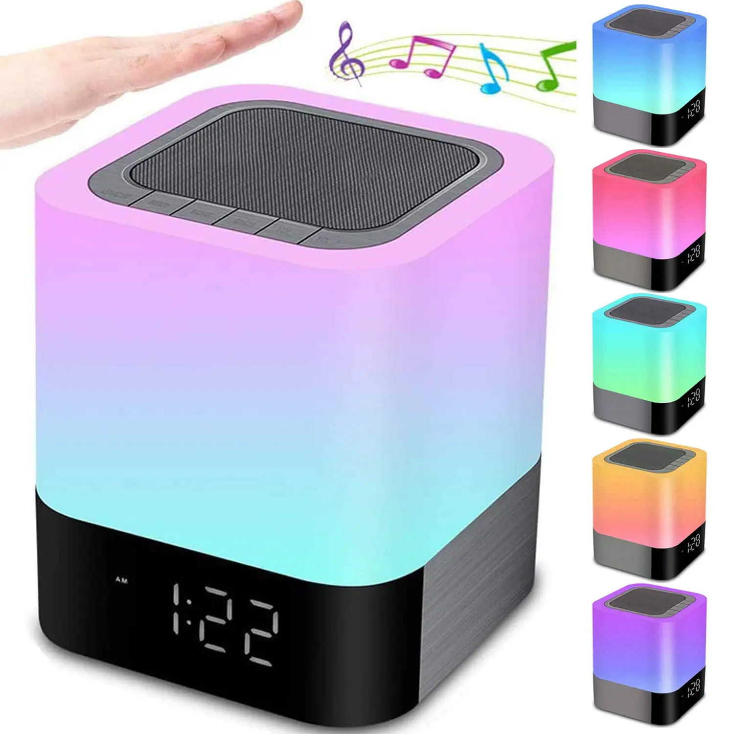 Touch Sensor Bedside Lamp Mp3 Player Gift For Girls Boys