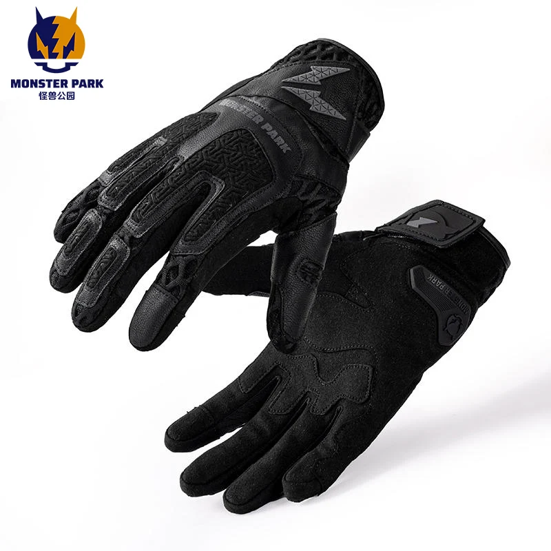 MONSTER PARK мотоциклетные перчатки Guantes мото сенсорный экран летние дышащие полная