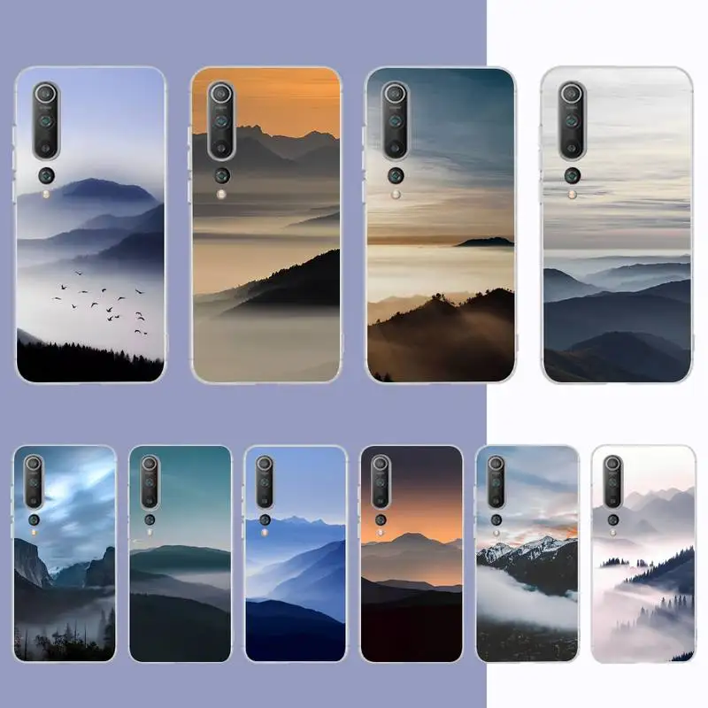 

Travel Mountain Forest Cloud Phone Case for Samsung S21 A10 for Redmi Note 7 9 for Huawei P30Pro Honor 8X 10i cover
