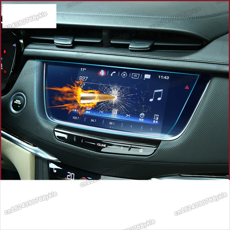 

car dashboard navigation screen protective film for cadillac xt5 xt4 xts ct6 ats srx 2016 2017 2018 2019 2020 2021 2022 sticker