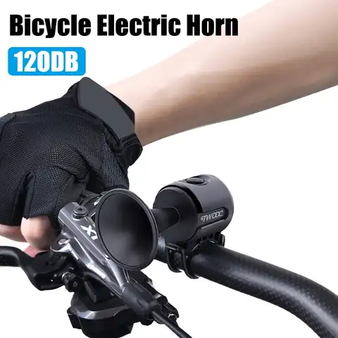 Велосипедный Электронный громкий звуковой сигнал 120 дБ Предупреждение сигнал безопасности электрический велосипедный звуковой сигнал для...