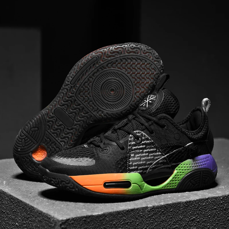 

Men's Shoes Basketball Breathable Cushioning Non-Slip Sports Shoes Gym Training Athletic Basketball Sneakers Women