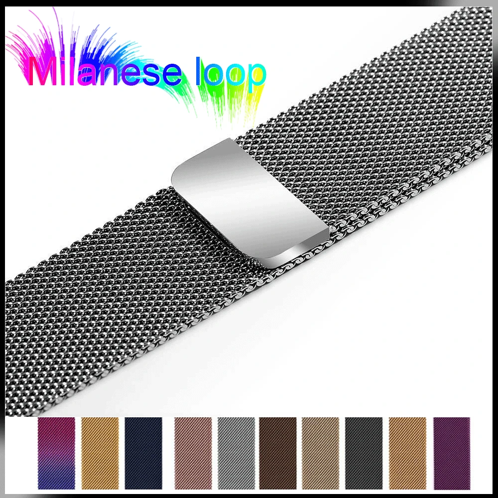 Milanese Strap For Apple watch band serie 6 5 4 3 44mm 40mm 38 42mm 44 mm Metal Magnetic Stainless Bracelet iWatch 7 8 45MM 41MM