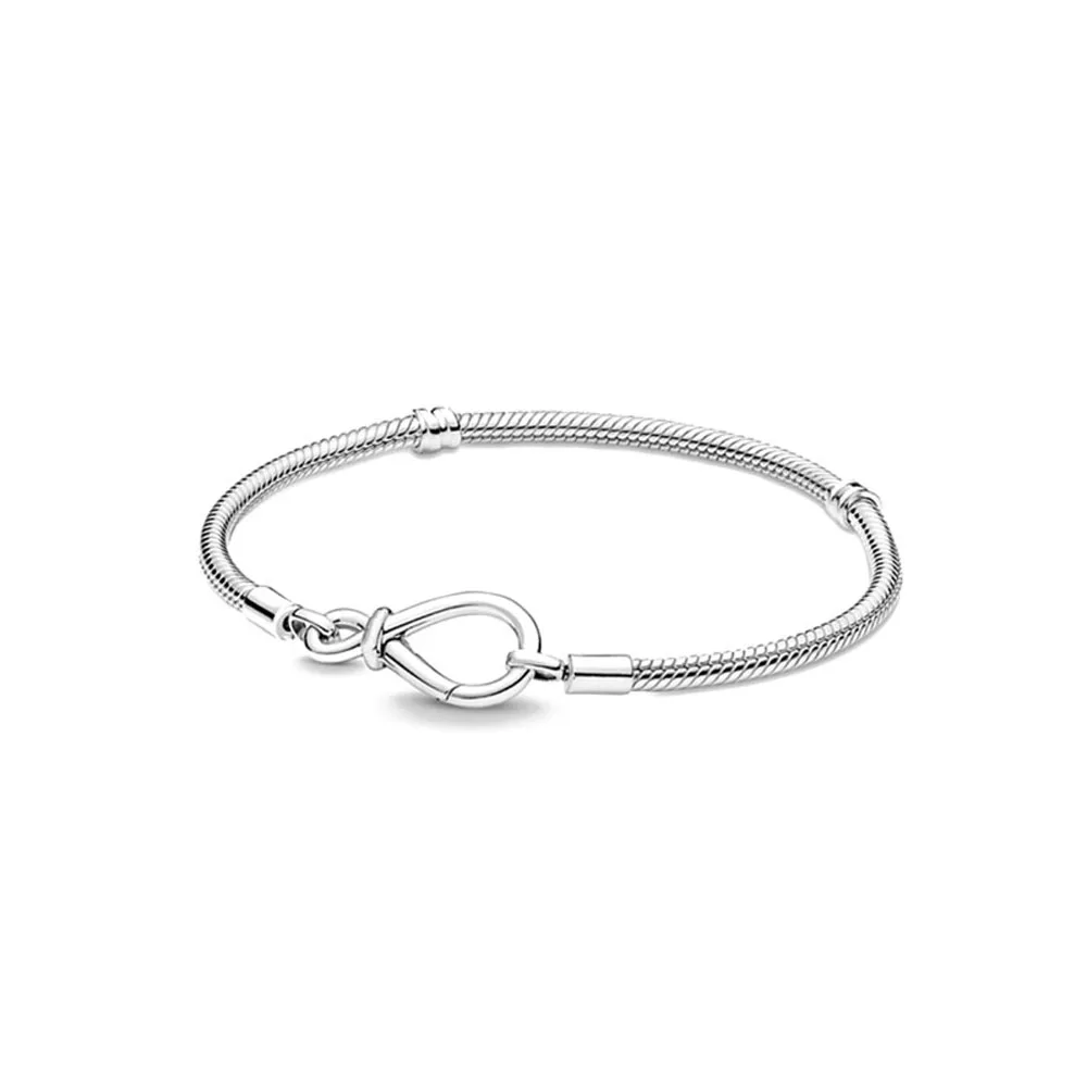 Женский браслет-цепочка с подвеской в виде сердца серебро 2024 пробы