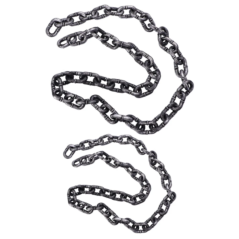 

Plastic Chain Halloween Accessory Party Fetters Prop Decorative Simulation Iron