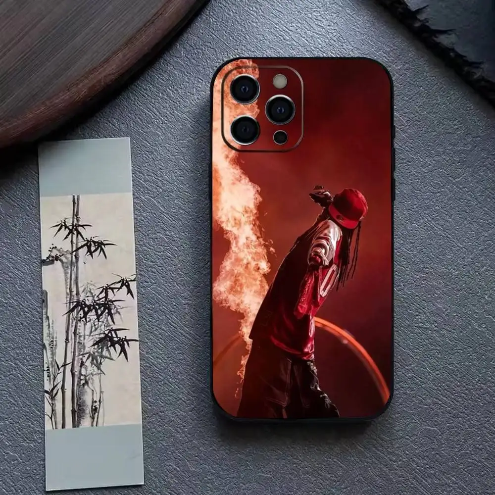 Фото Чехол для телефона Rapper P-Playboi Carti для iPhone 17, 16, 15, 14, 13, 12, 11 Plus, Pro Max и других моделей, мягкий черный чехол №5