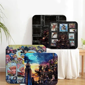 Disney Kingdom Hearts Tie Rope Seat Pad Household Cushion Soft Plush Chair Mat Winter Office Bar Chair Cushions