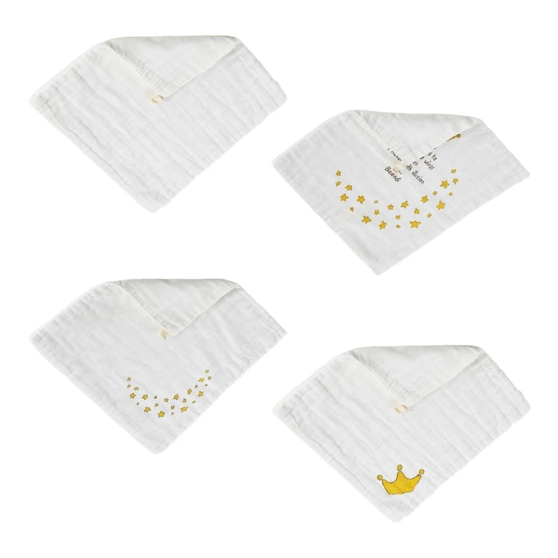 

Тканевые нагрудники для кормления младенцев, мягкое полотенце для лица для маленьких мальчиков и девочек, квадратная салфетка 40JC
