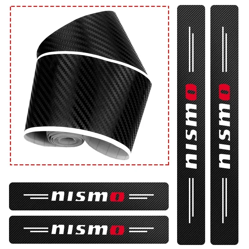 Фото 4 шт., защита порога автомобиля, защита от царапин для Nismo Nissan Juke Tiida Teana GTR 350Z 370Z 240SX, автомобильные аксессуары, декор №5